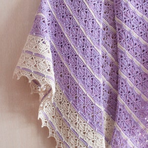 Crochet Pattern For Asymmetric Triangle Shawl