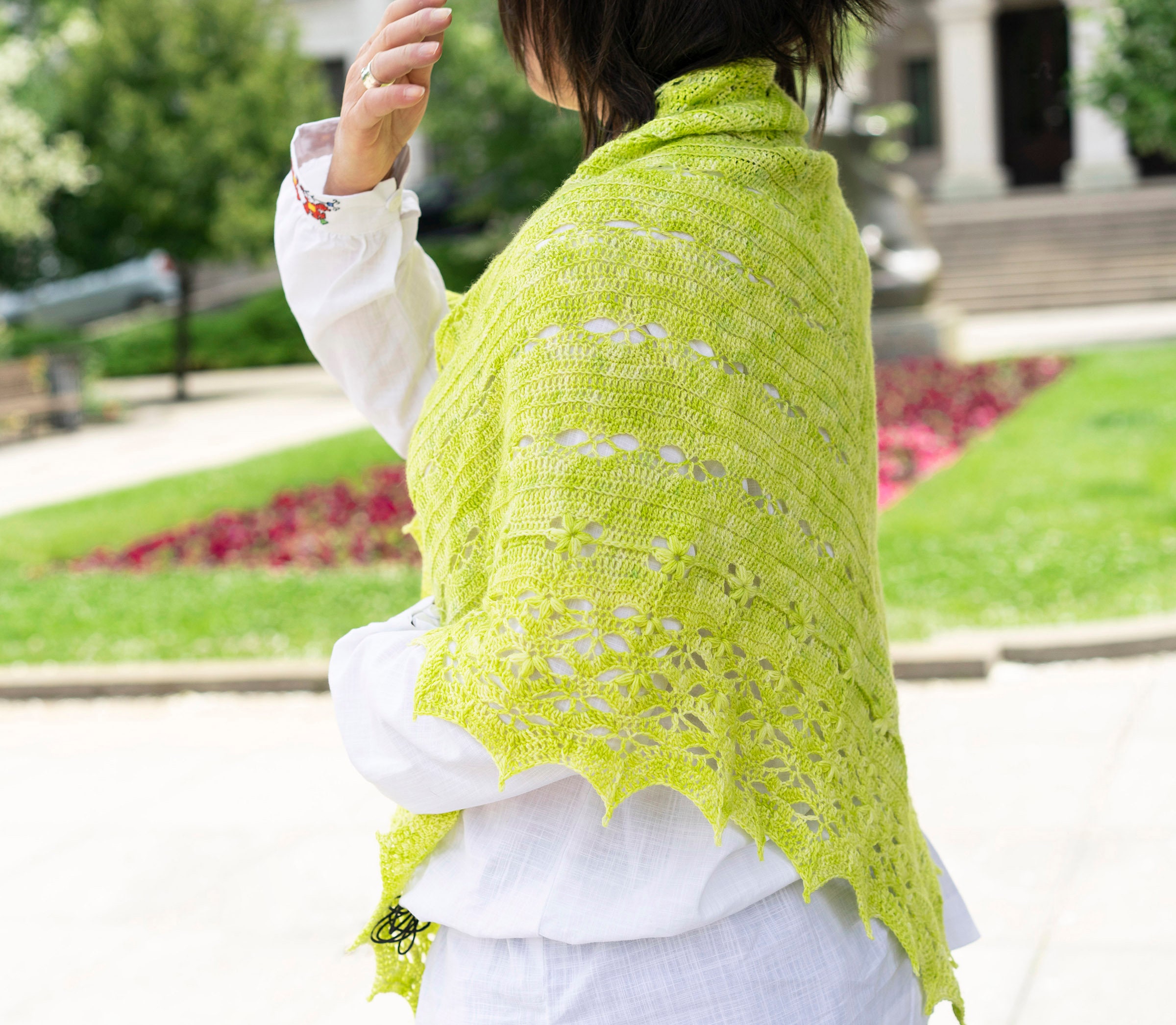 Crochet Pattern for Classic Triangle Lace Shawl - Etsy