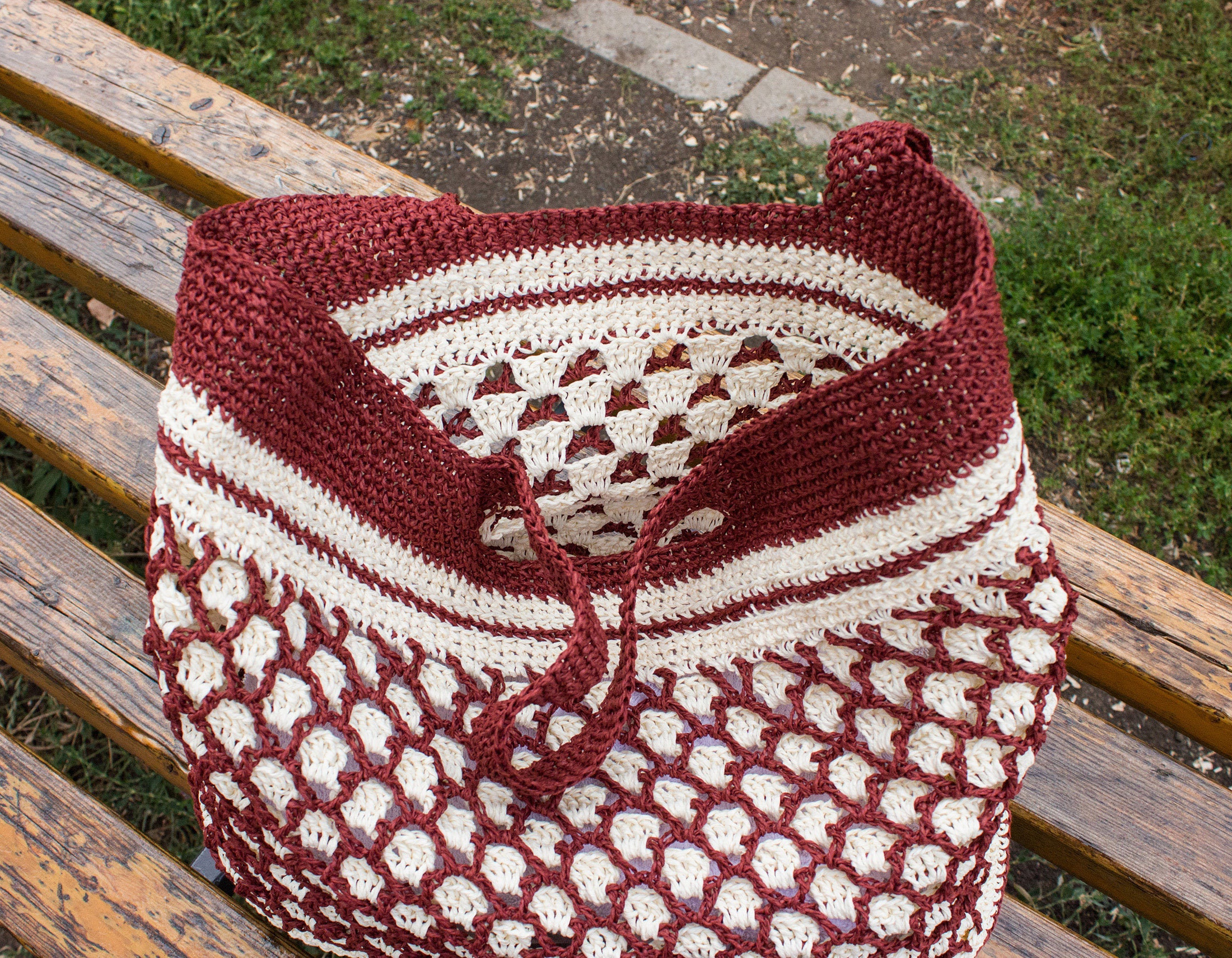 Crochet Pattern for Summer Beach Tote From Paper Raffia - Etsy