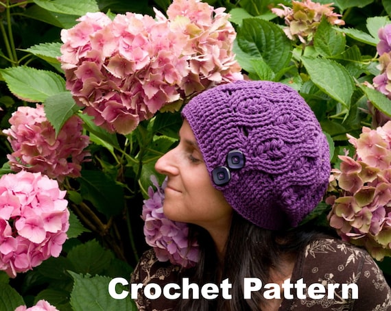 Crochet Pattern for Textured Cable Puff Beanie Hat With - Etsy