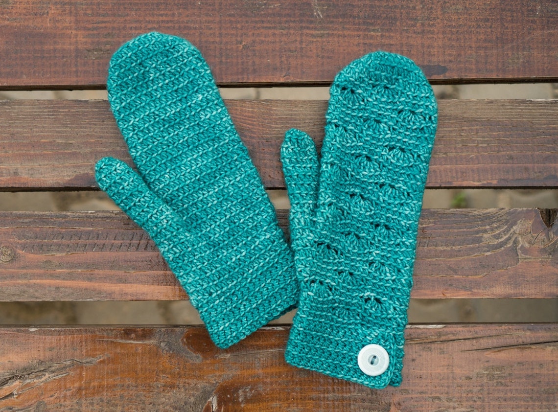 Cute and Cozy Mittens Crochet Pattern Etsy