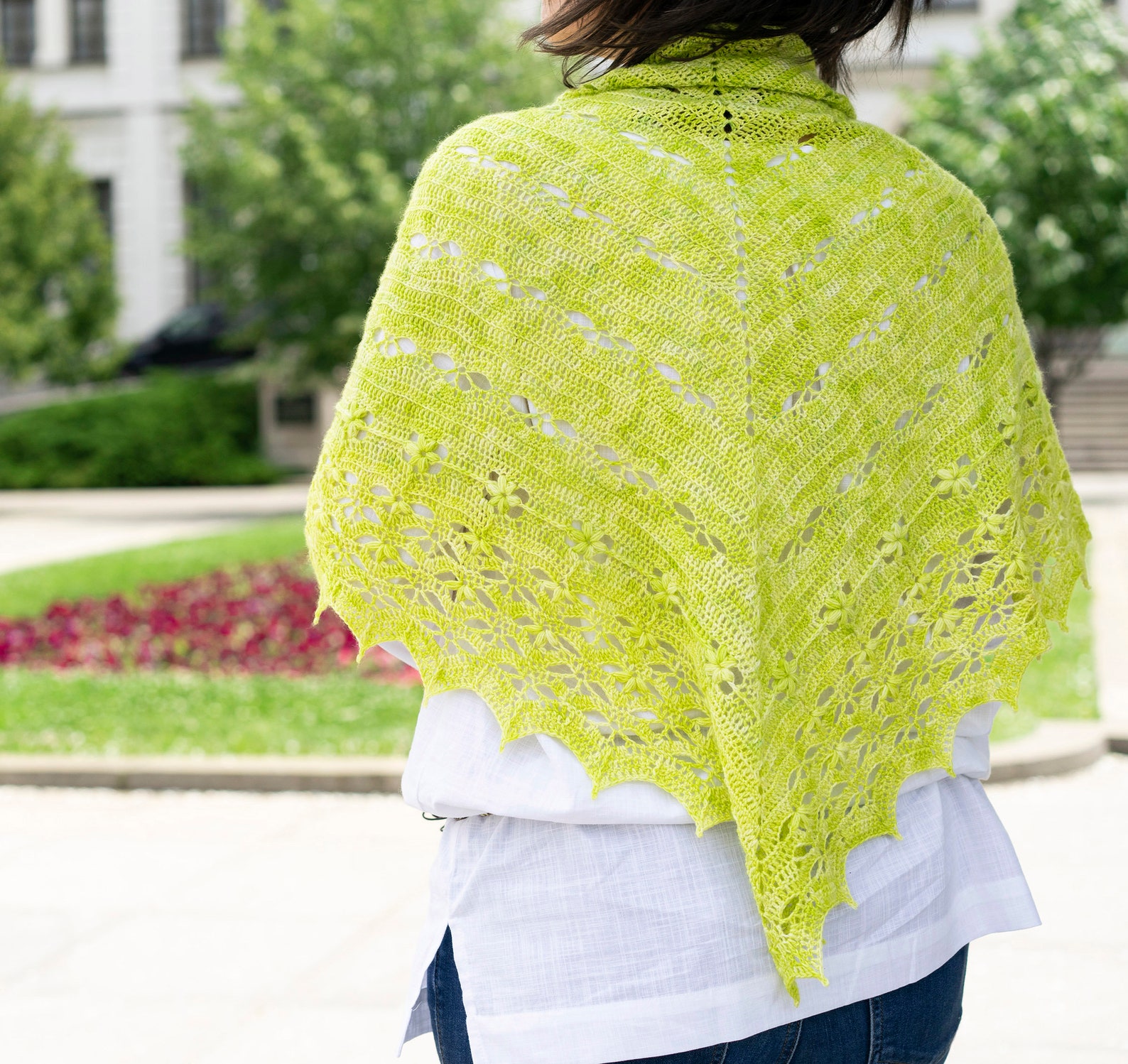 Crochet Pattern for Classic Triangle Lace Shawl - Etsy