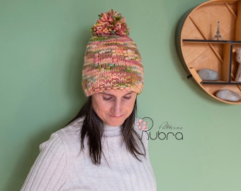 Knitting Pattern For Bulky Hat With Letters UP