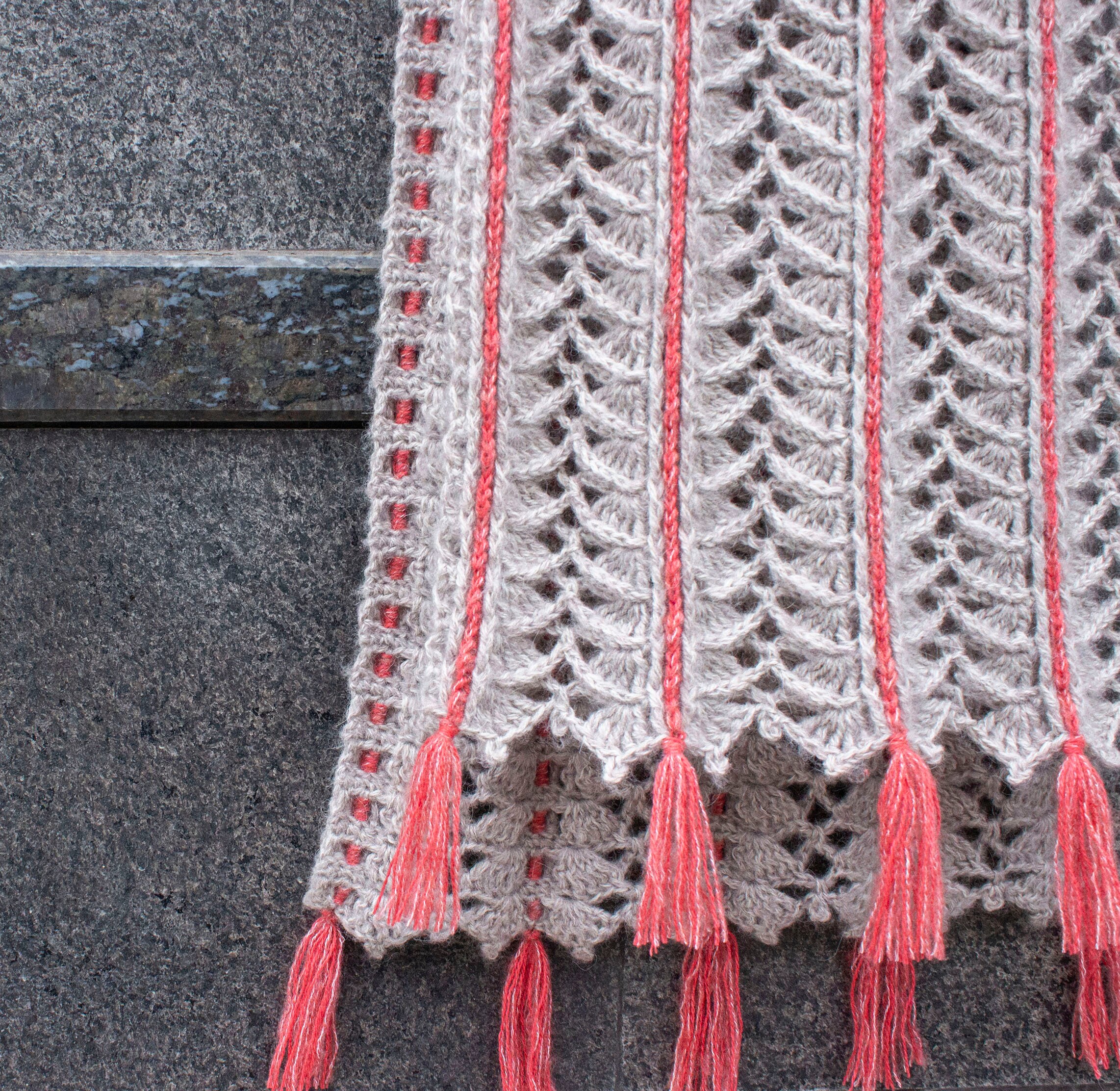 Crochet Pattern for Textured Lace Rectangular Shawl With - Etsy