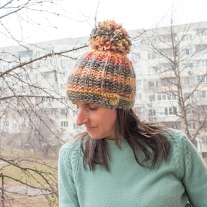 Knitting Pattern for Textured Rib Bulky Hat