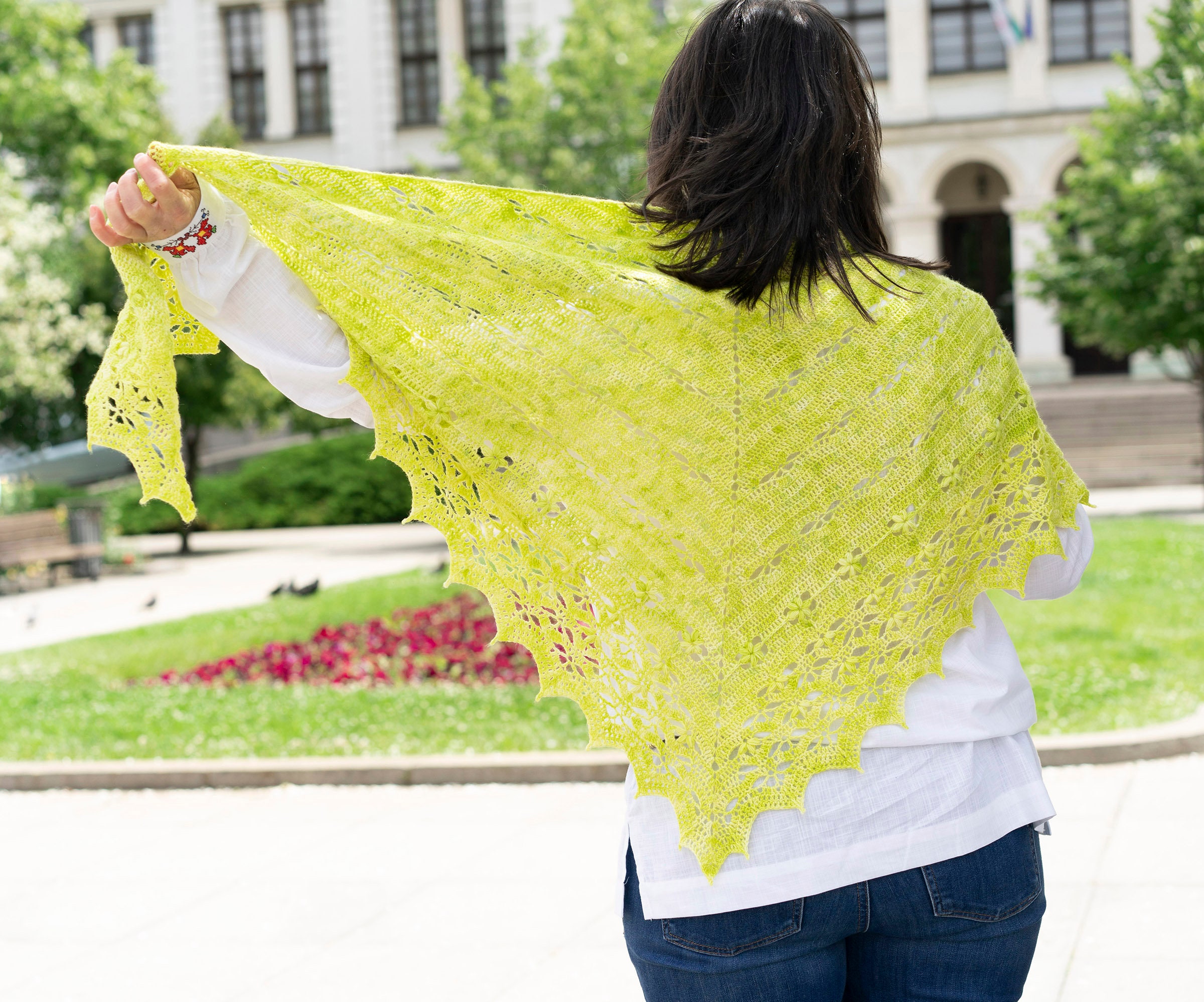 Crochet Pattern for Classic Triangle Lace Shawl - Etsy
