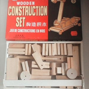 Vintage Holz bauset WB210 no.3 made in China