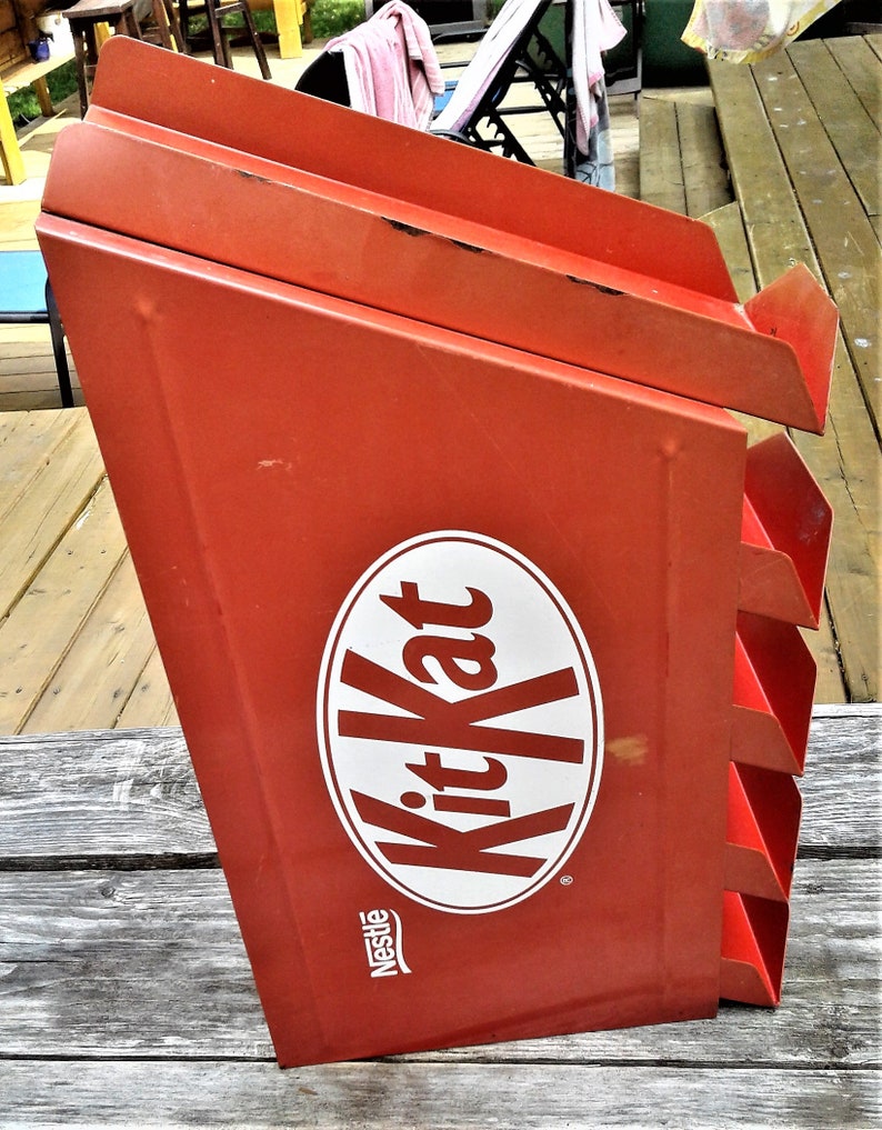 Vintage 1980/'S Nestle Kit Kat KITKAT chocolate Metal display Crunch- Coffee Crisp Smaries Aero From McCowan cie