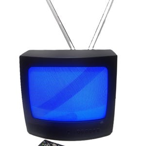 Retro Television GE Coaxial 13 inches input color TV For old VCR and old game console Tested with remote
