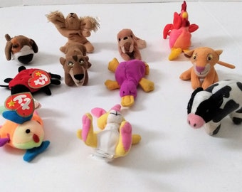 マクドナルド 1999 ハッピーミール おもちゃ 動物 ぬいぐるみ 11 個