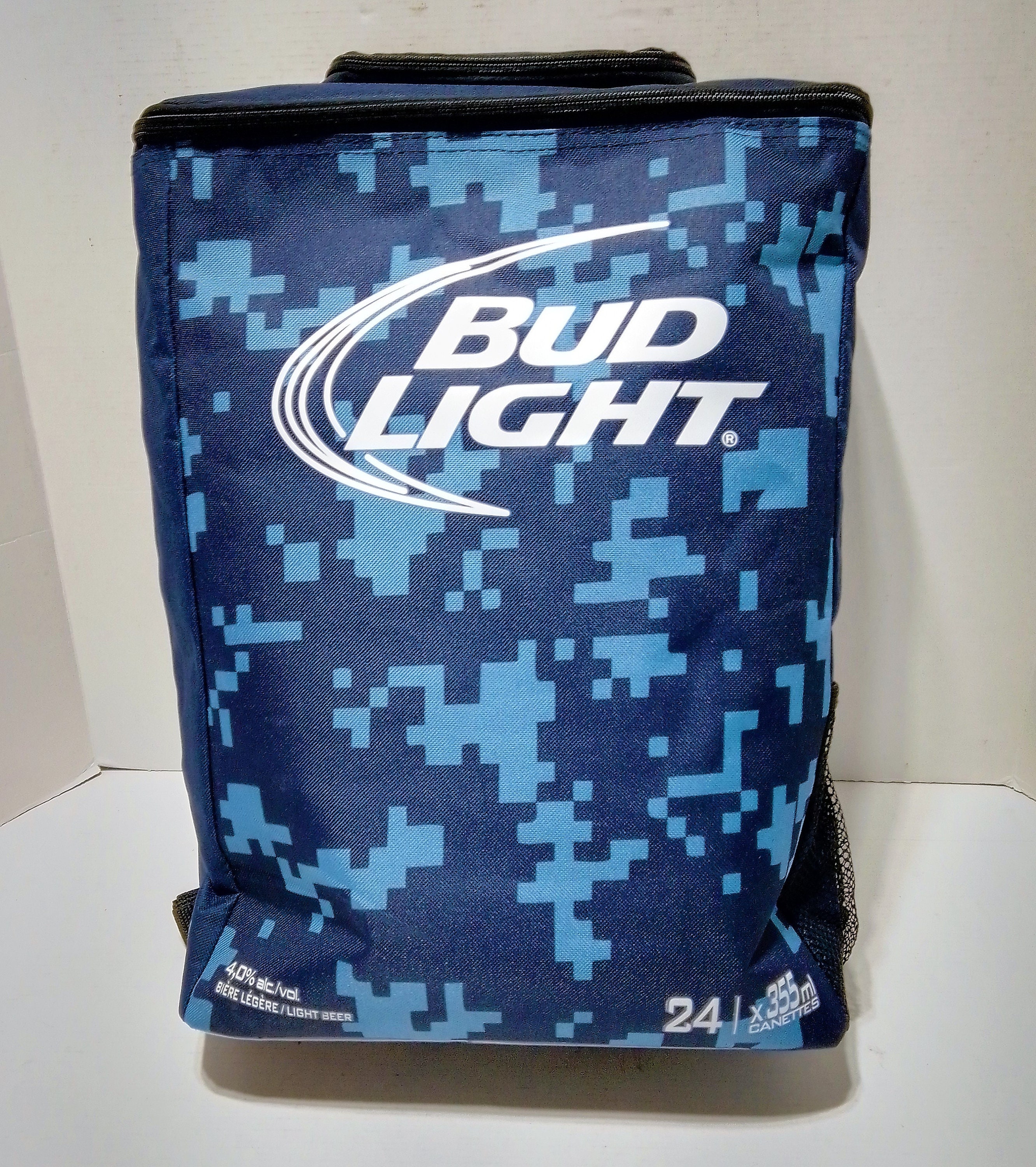 Bud Bud Light Budweiser Cooler Backpack Black 24 Can Case Chiller