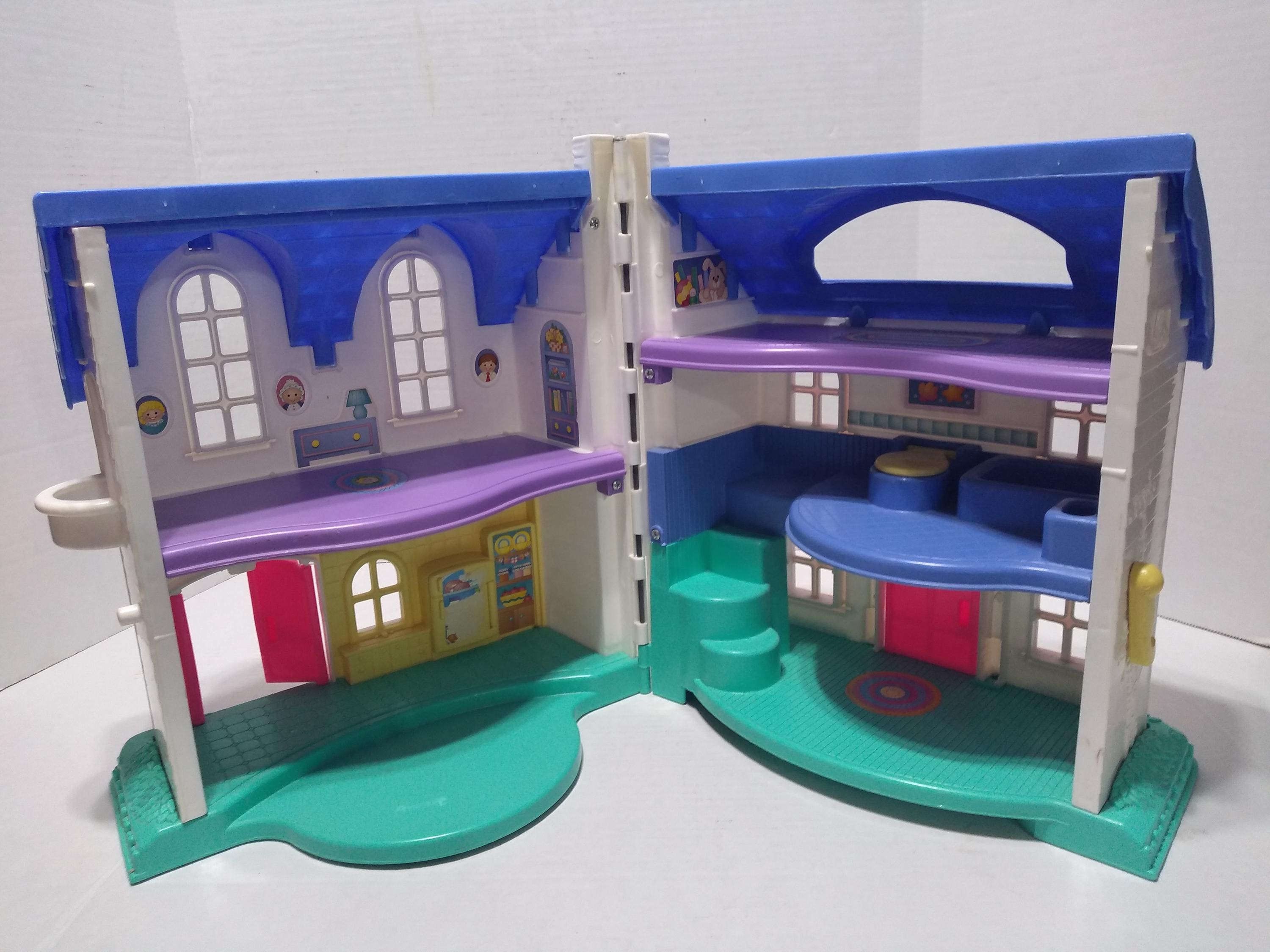 Vintage 90s Fisher Price Model 2511 Little People Home Sweet Home