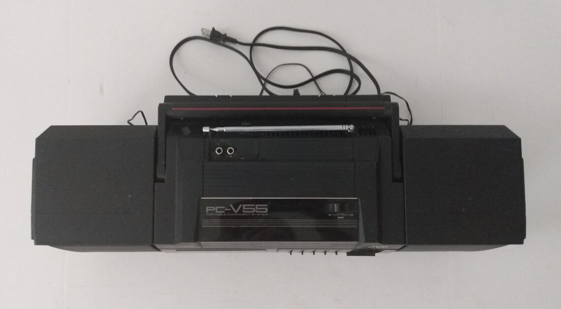 Vintage JVC Boombox AM/FM Hyper Bass Equalizer Pcv55 Auto Etsy Canada
