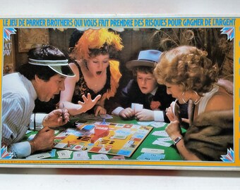 Vintage GAMBLER - Coups de dés Brettspiel 1975 Von Parker Brothers Französische Version 100% komplett