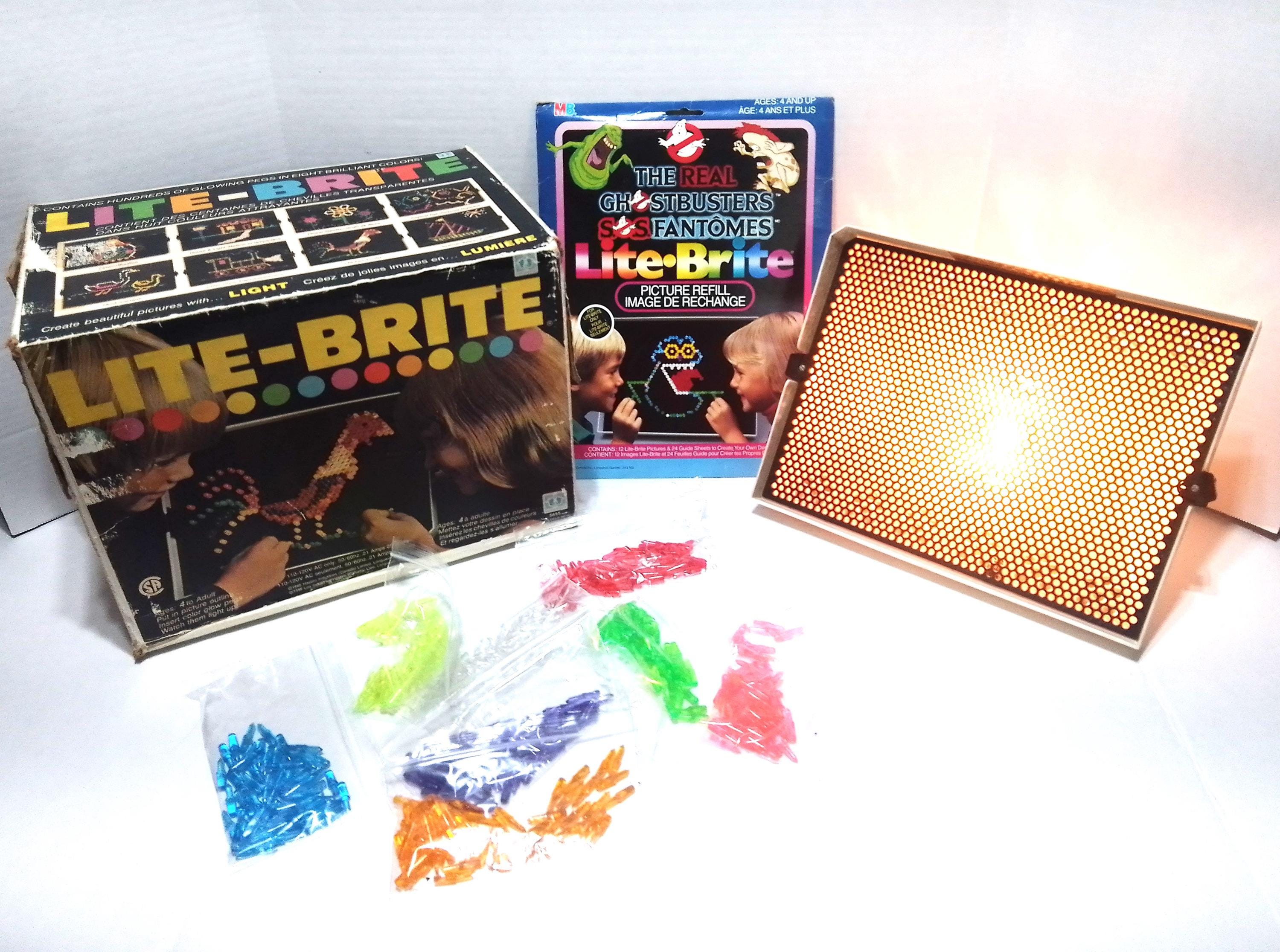 Vintage Lite Brite 1981 With Ghostbusters SOS Fantomes Sheets - Etsy