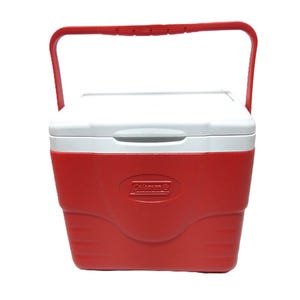 Vintage Coleman 9 QT Personal Cooler, Red/White, Model 6209 Like new!