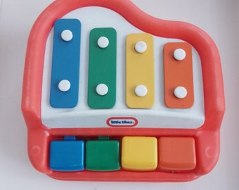 Vintage Little Tikes mini 4 notes Toy Piano Xylophone