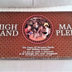 Vintage 1984 High Hand Board Game Complete Bilingual French- English