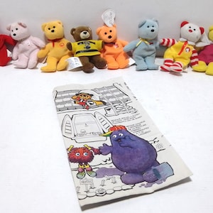 Vintage McDonalds Happy meal toys Ty Beanie Babies loose with Happy meal bag - Lot of 9, Boys & Girls, 3+