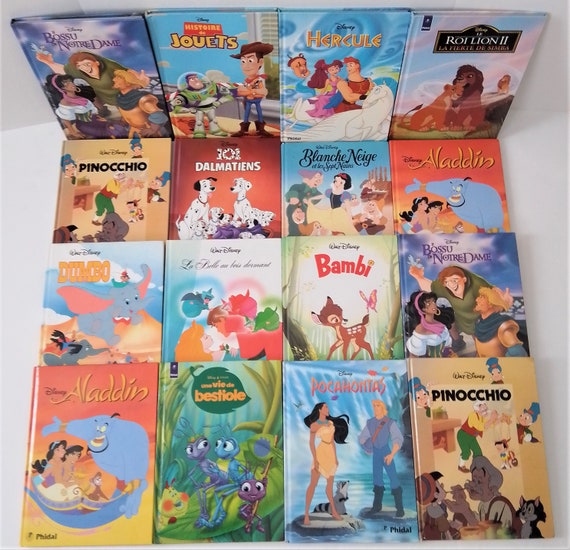 Lot de livres disney en français les classiques DISNEY libros