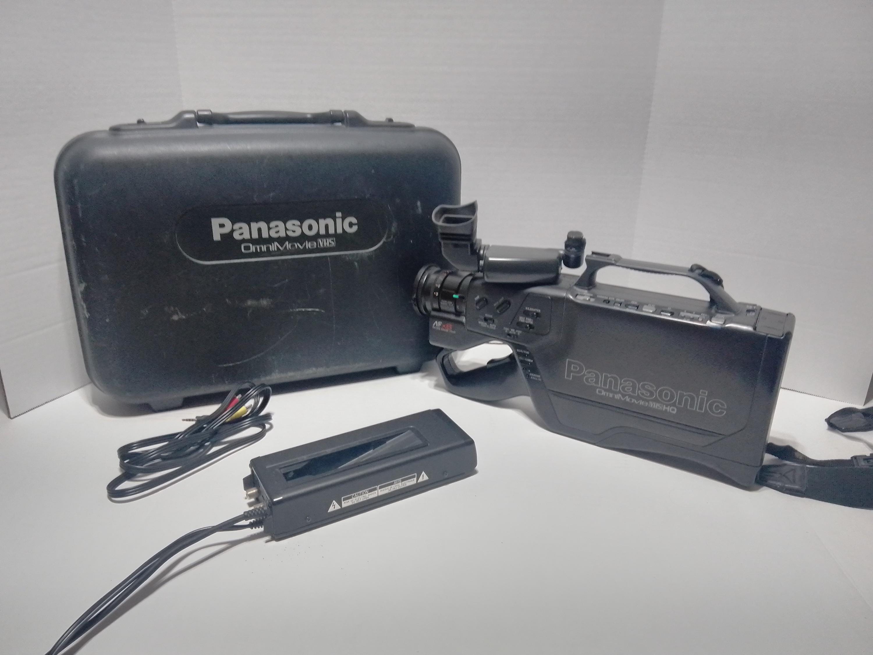 Vintage 1990 Panasonic Omnimovie VHS HQ Afx6 Camcorder With Vintage 1990 Panasonic Omnimovie VHS HQ Afx6 Camcorder With