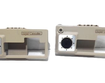 2 x NES Nintendo SUPER CONTROLLER Overlay 1986 Nintendo Bandai Joystick