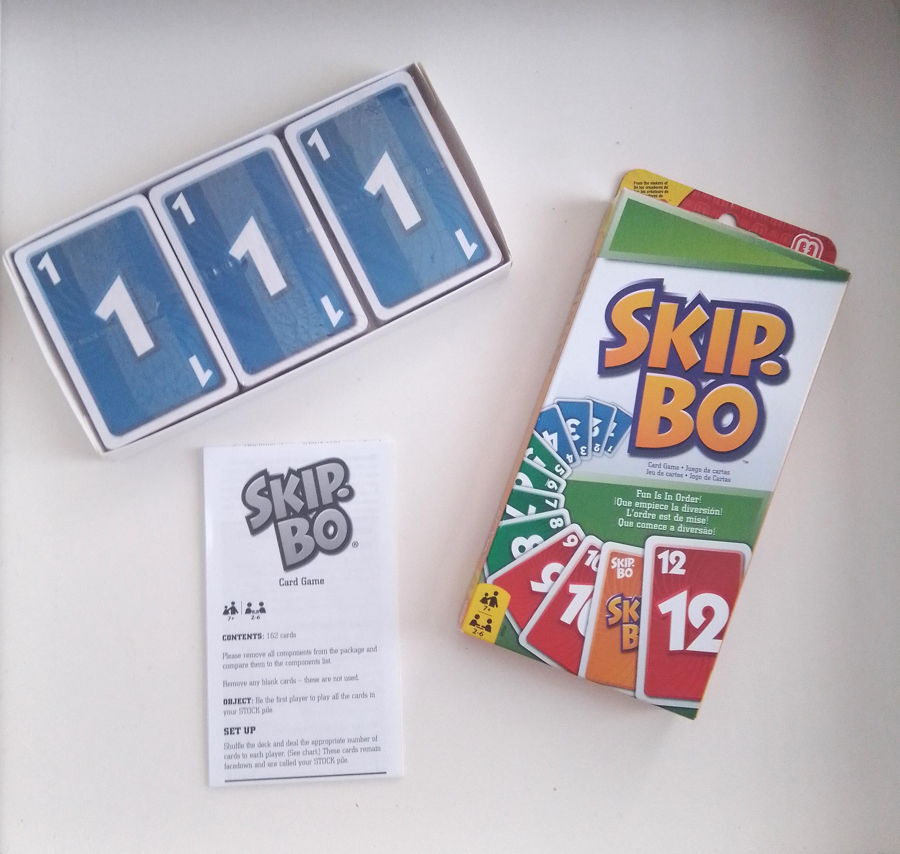 Vintage Mattel Skip Bo Card Game - Brand New Sealed Cards Family Game ...
