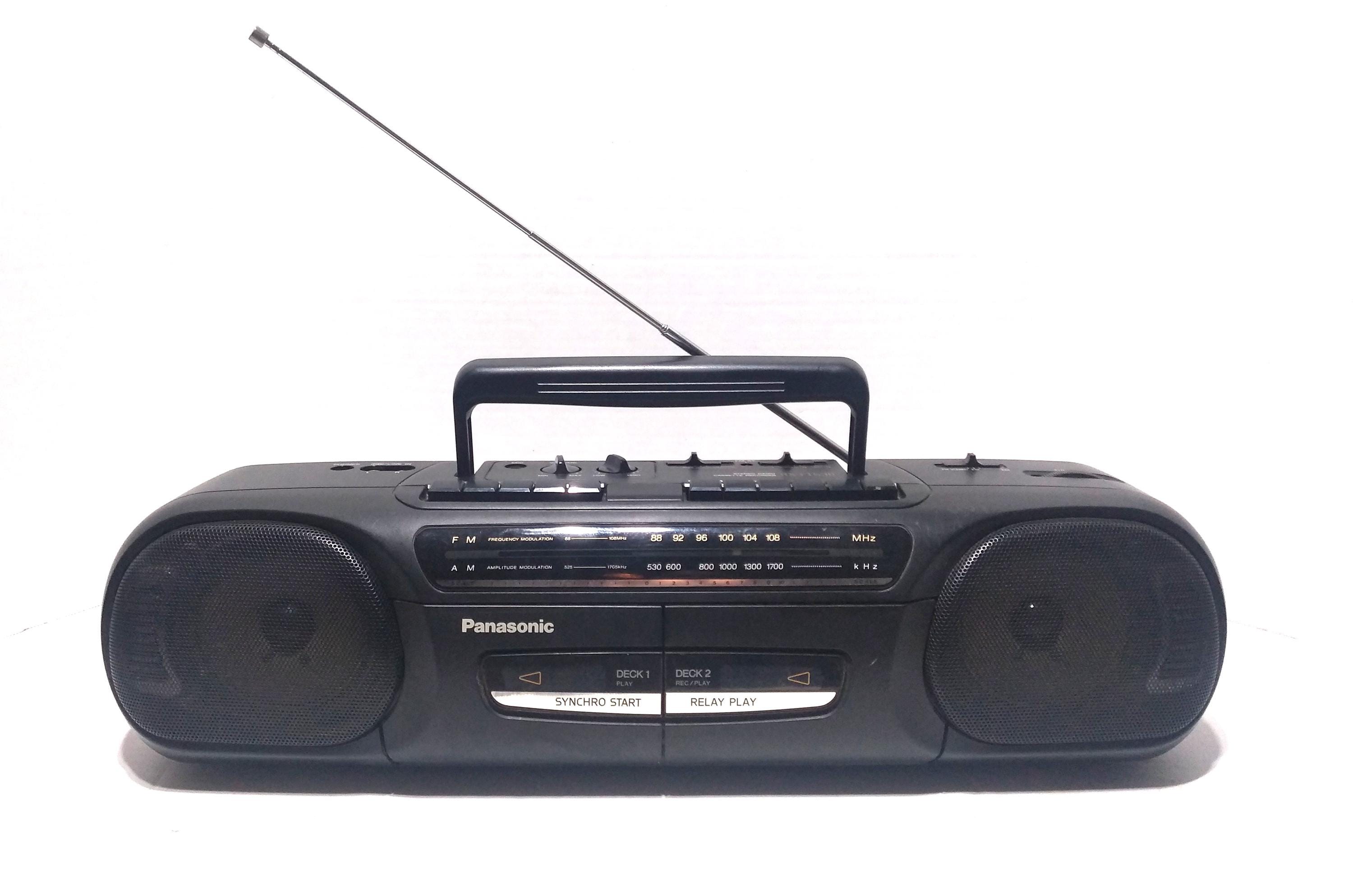 Vintage Panasonic RX-FT530 Boombox Stereo Dual Cassette Player