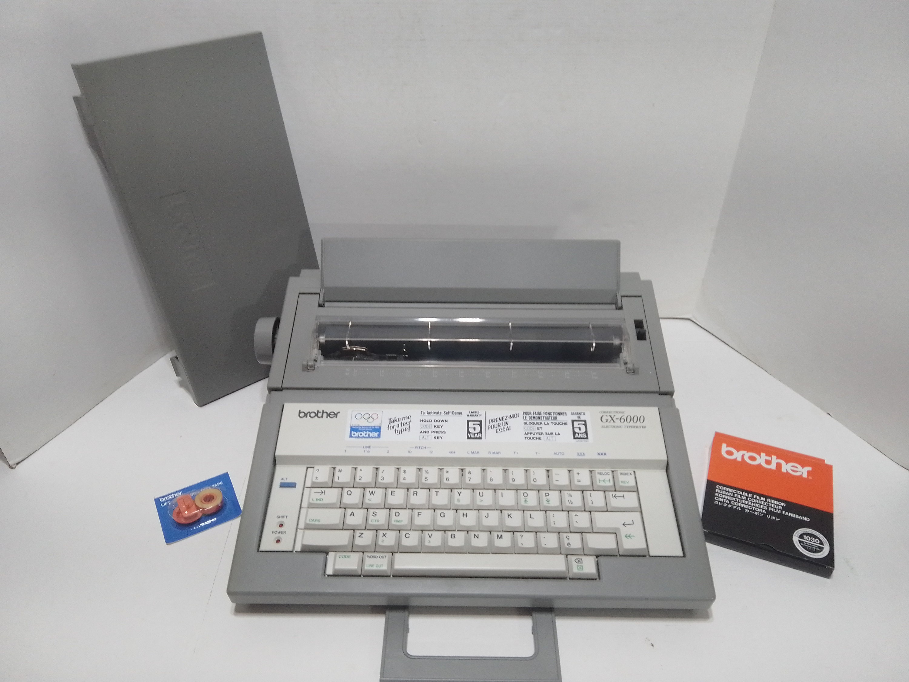 Vintage 1990'S Brother GX-6000 Electric Typewriter Portable