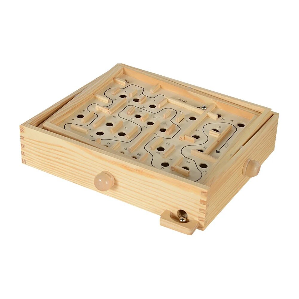 ZUKY - PINE WOODEN LABYRINTH GAME