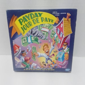 Vintage Pay Day Payday Jour de paye Board Game 2000 Parker Brothers english and french version
