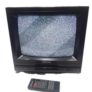90's y2kデザイン HITACHI スケルトン TV ヴィンテージ Vintage 90s Y2K TV RCA Television Set. Works. - Etsy