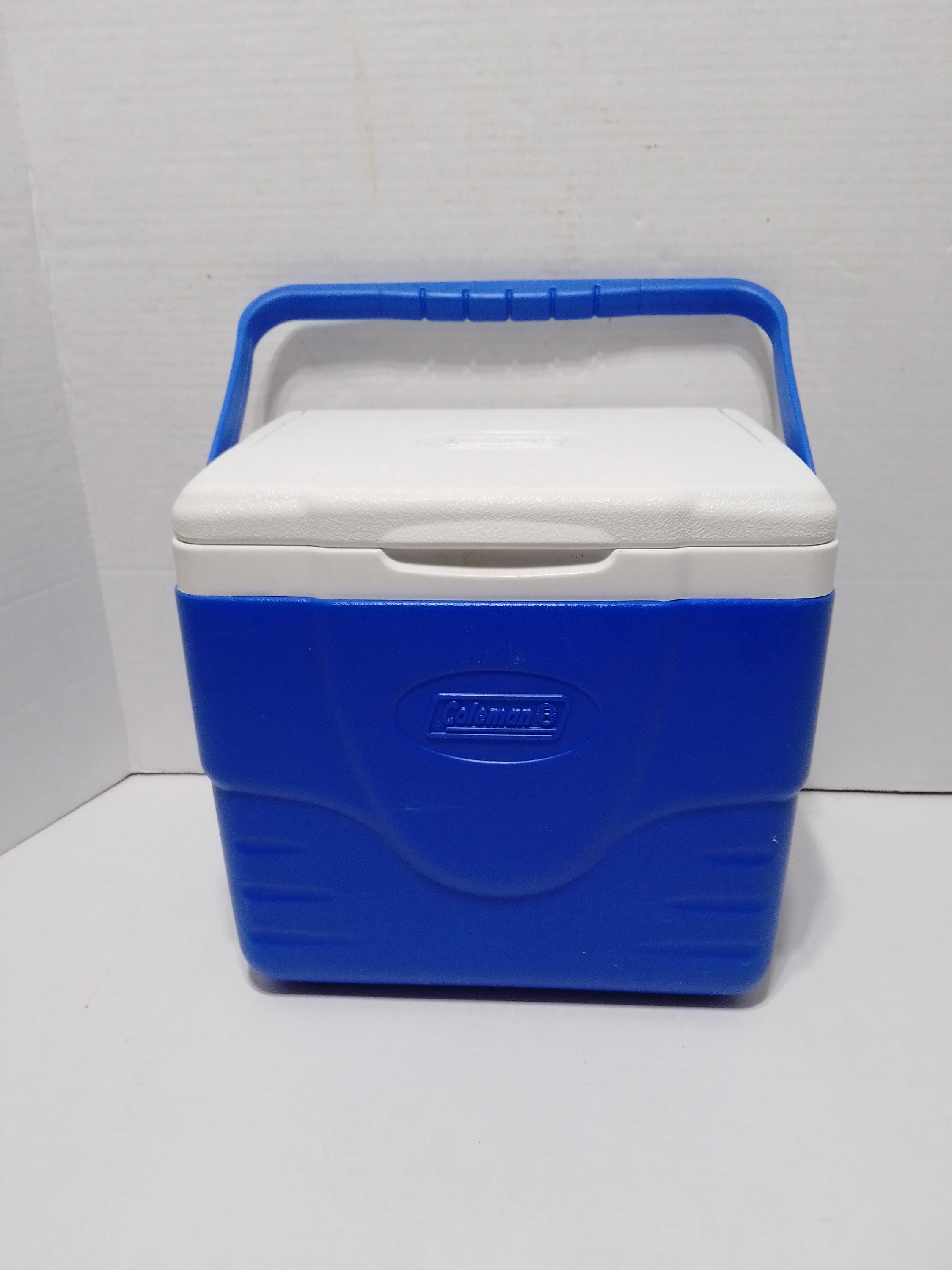 Portable Coleman Cooler, 9 Quart, Blue White Model 6209 1990'S - Etsy
