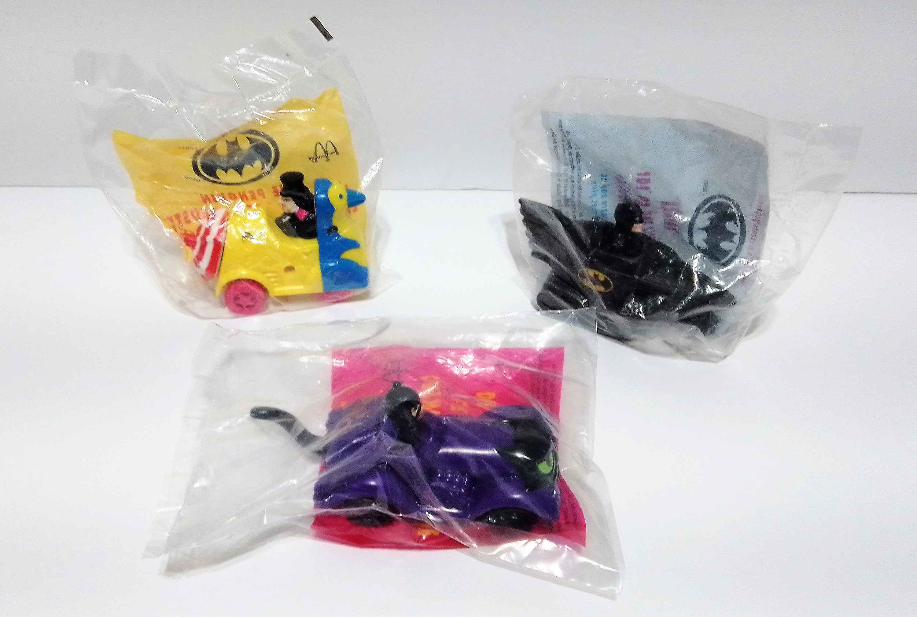 Lote de juguetes clásicos de comida feliz de Batman Returns