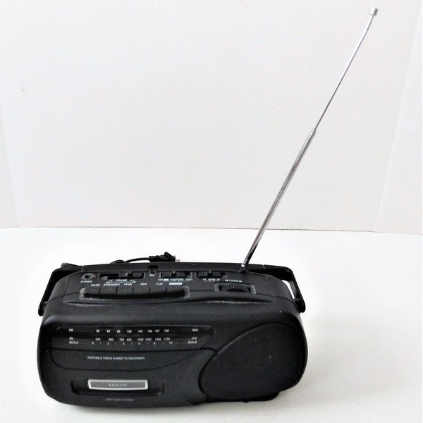 Vintage Onn Portable 1980er Mini Radio AM/UKW Kassette