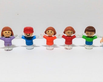 Lot of 9 Playmates Playskool Figures Vintage 1970s and 1980s - Playskool old shool toys Rare!