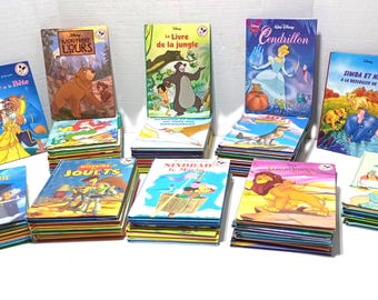 Grande Collection de 70 livres Disney Vintage en français Mickey club Disney French book classic. Choisis celui que tu aimes!
