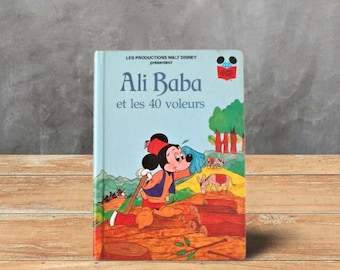 Ali Baba et les 40 Voleurs Vintage and Rare French Disney book, Édition Club du Livre, 1979