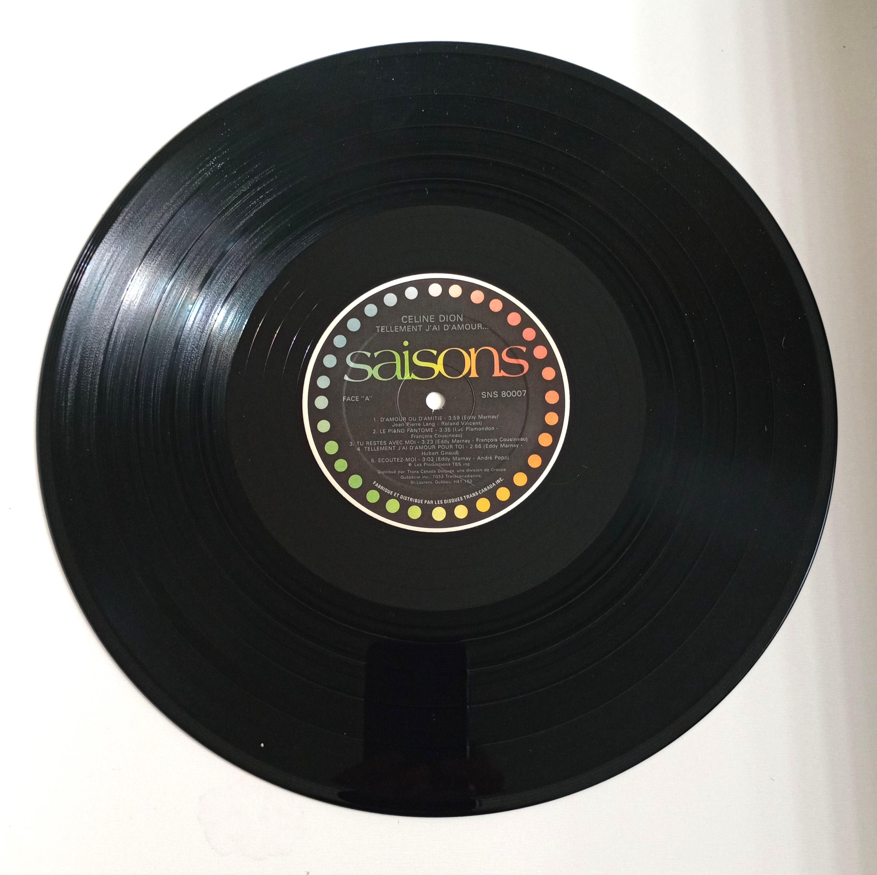 Vintage 1982 CELINE DION First French Album Vinyl Record 33 Rpm