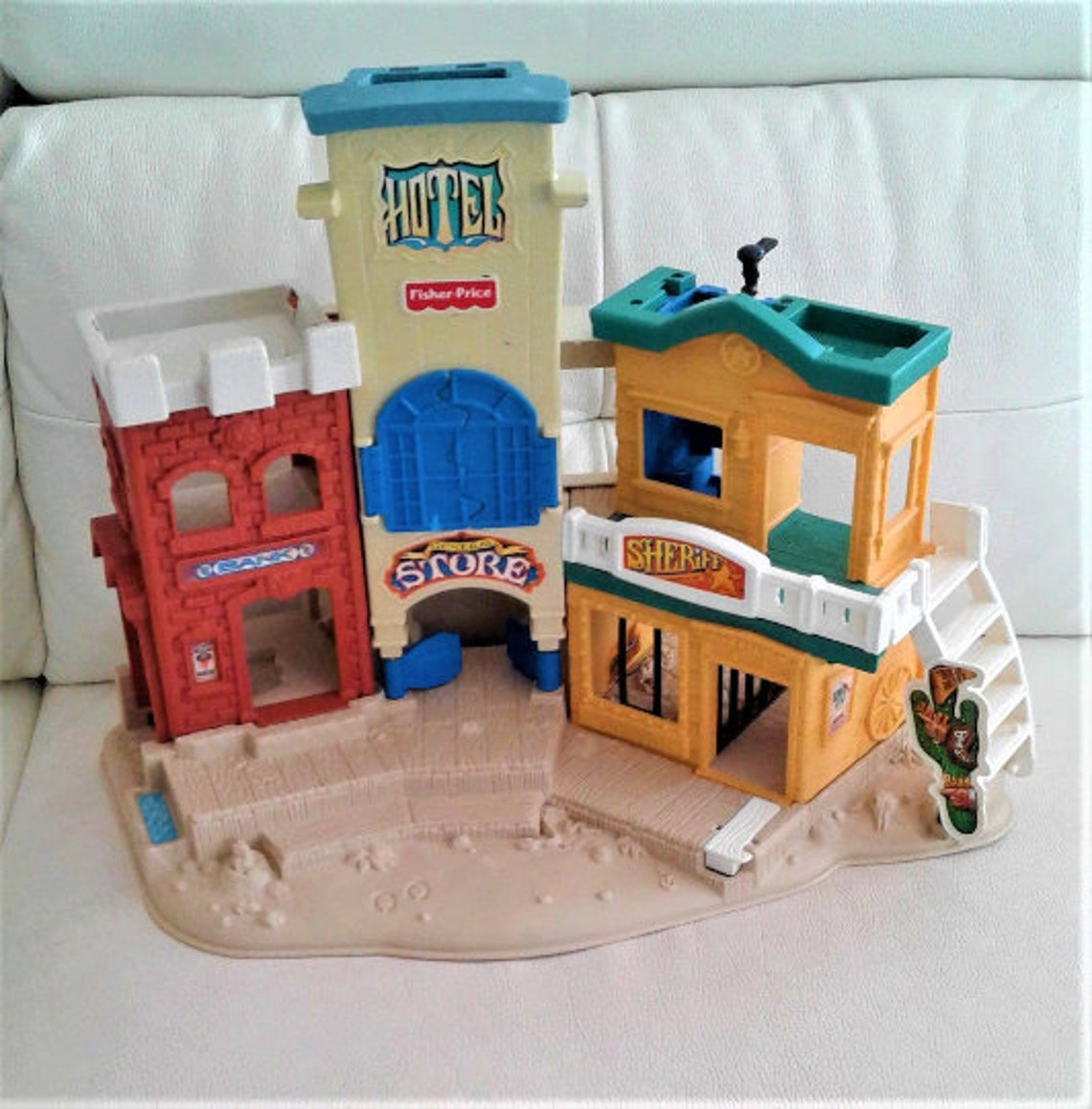 Vintage1996 Fisher Price Great Adventure Wild West Town 77052 Etsy UK