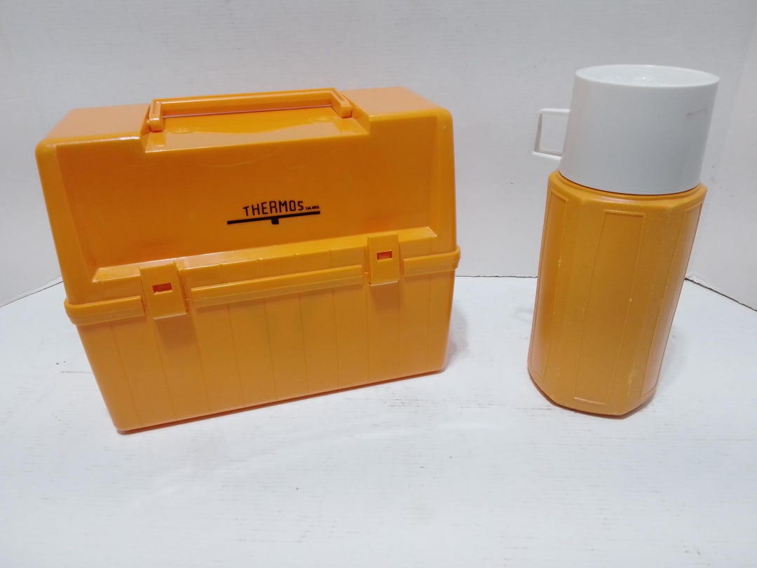 Boîte à Lunch Thermos Vintage – Kit De Travail/déjeuner – Fabriqué Au Canada – Occasion