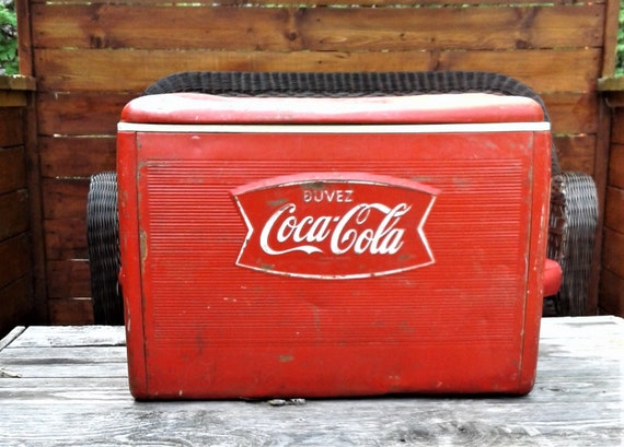 Vintage 1960's coca cola cooler french slogan buvez | Etsy