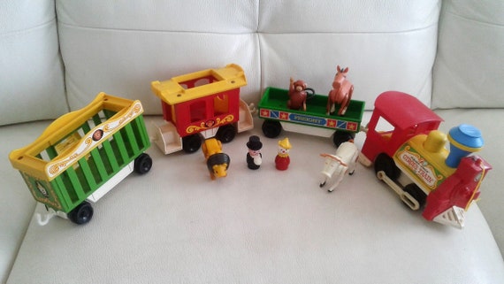 fisher price circus train 1970s