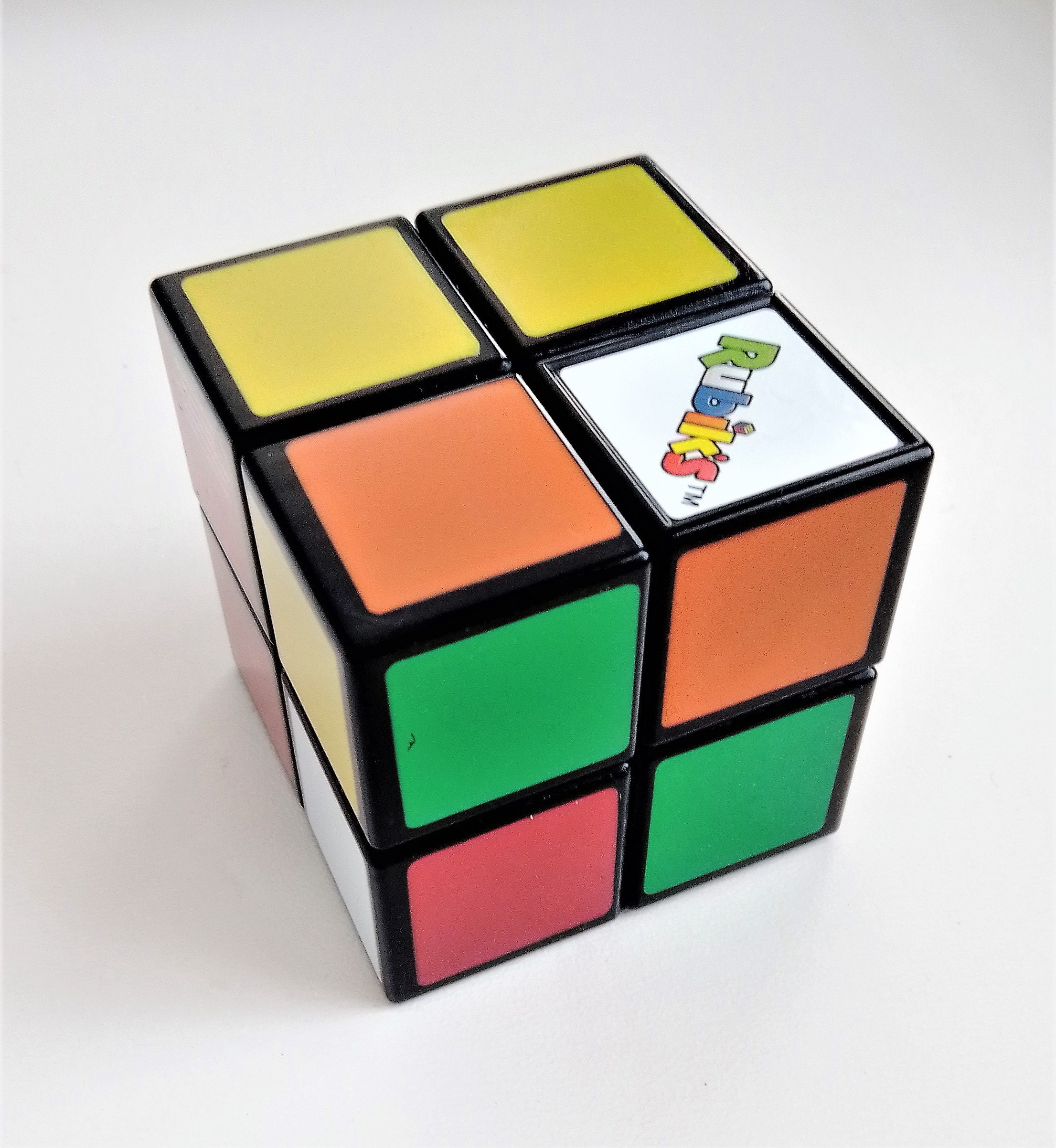 Official Rubik's Mini Cube 2x2 Speed Mechanical Puzzle No Stickers New In  Box