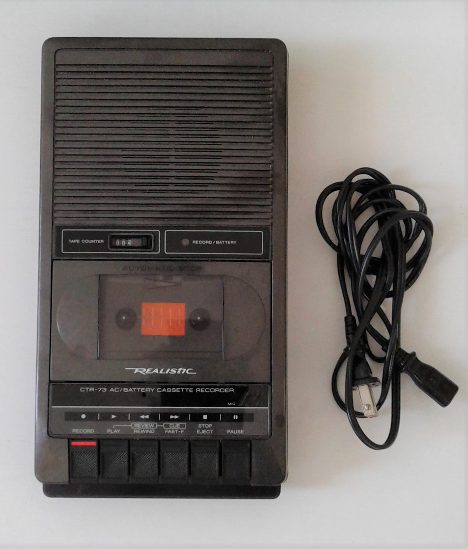 Vintage Radio Shack realistic CTR73 Desktop Cassette Voice Etsy