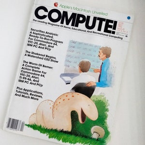 Vintage Compute! Magazine Issue 047 April 1984 For Commodore 64 Vic-20 Apple and IBM computer references