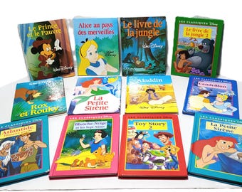 Livres Disney classic French Disney book  Cendrillon- Aladdin- Jungle book- Toy story and many more. Pick the one you love!