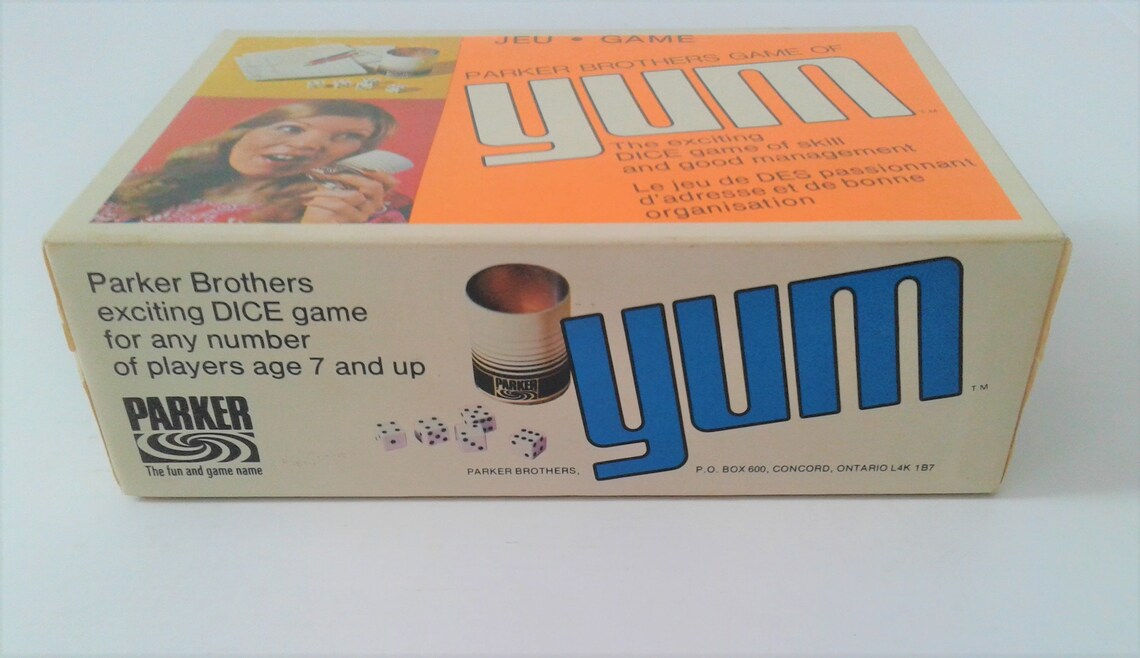 Vintage Yum Dice Game With Extra Score Cards Etsy