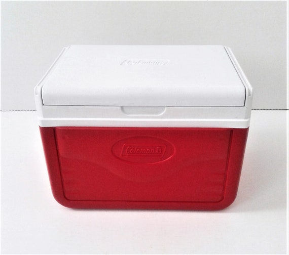 Vintage 1989 Coleman 10 Cooler Ice Chest 5205 Flip Lid Red and - Etsy