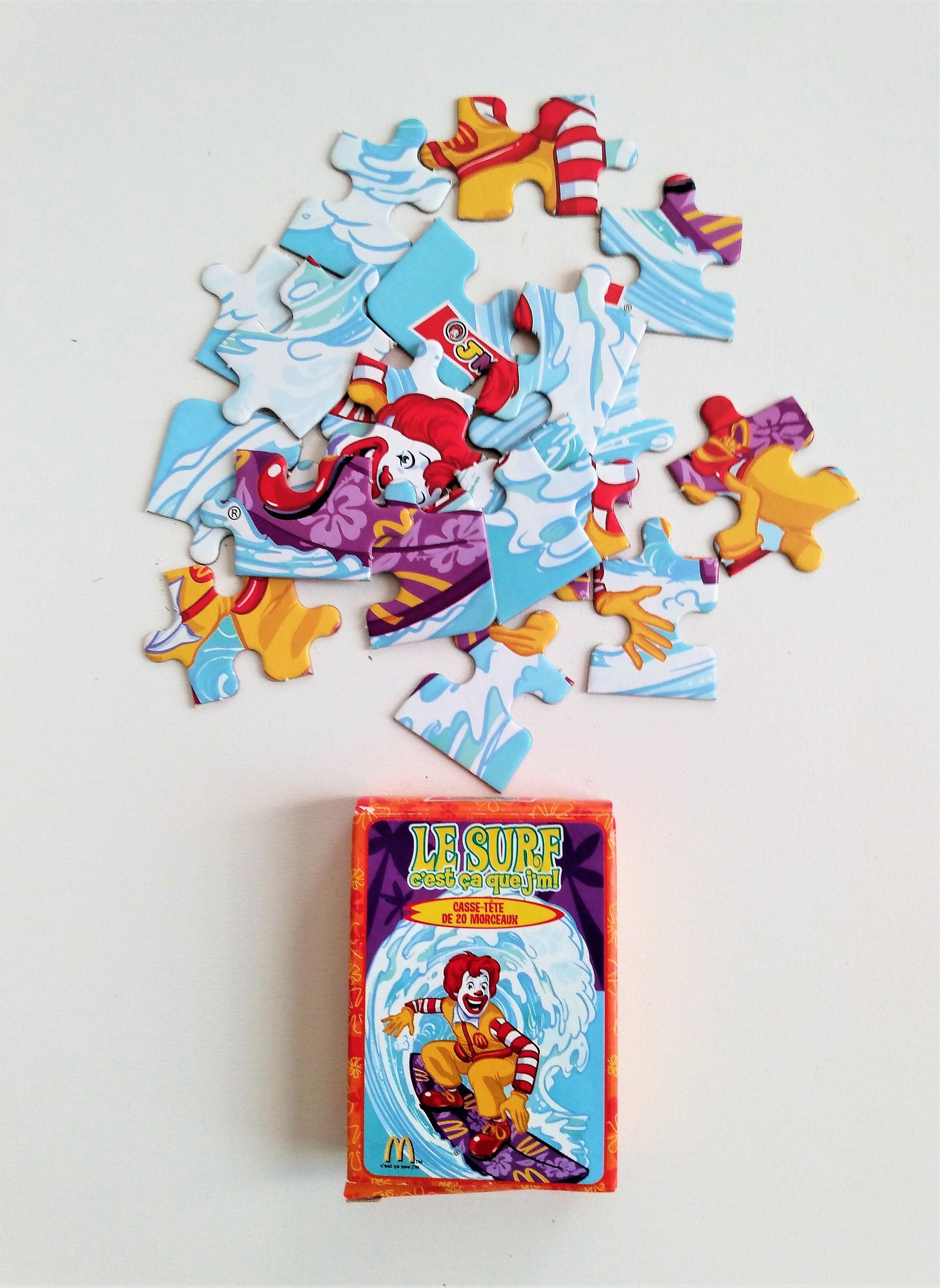 Mcdonald's Canada Happy Meal Mini 20 Pieces Surf's up Puzzle Le